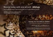 Tickets für "Rejoice today with one accord - Alleluja" am 19.12.2015 - Karten kaufen